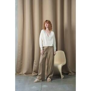NEW LILLY PILLY cora merino knit sweater in ivory